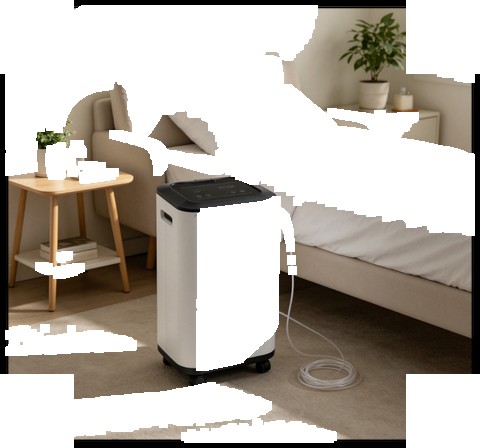 10L Adjustable Oxygen Concentrator 93%±3% Purity 1-10L Flow ≤55dB Noise / Home Hospital Oxygen Ma...
