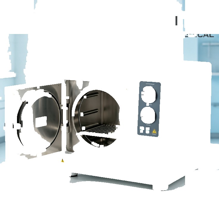 Stainless Steel High Temp Class B Autoclave Steam Sterilizer ISO, Multiple Capacity 45/60/80L for...