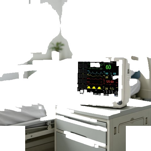 Multi-parameter Veterinary Monitor 12.1" Color TFT Display ECG Full Lead 12-hour Waveform Storage...