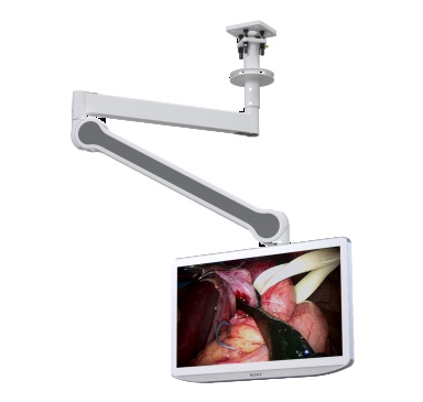 Medical Grade Ceiling Monitor Stand Single