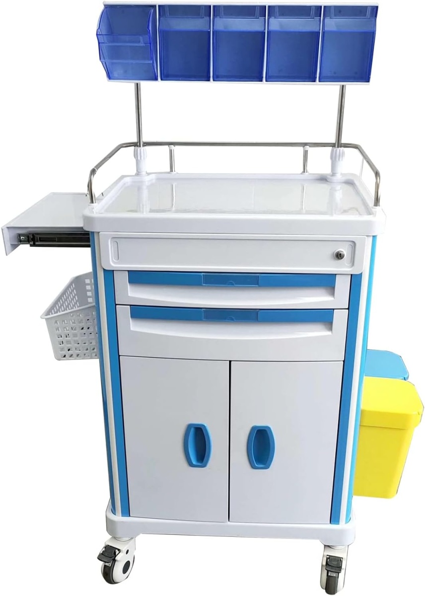 New ABS Plastic Medical Mobile Cart