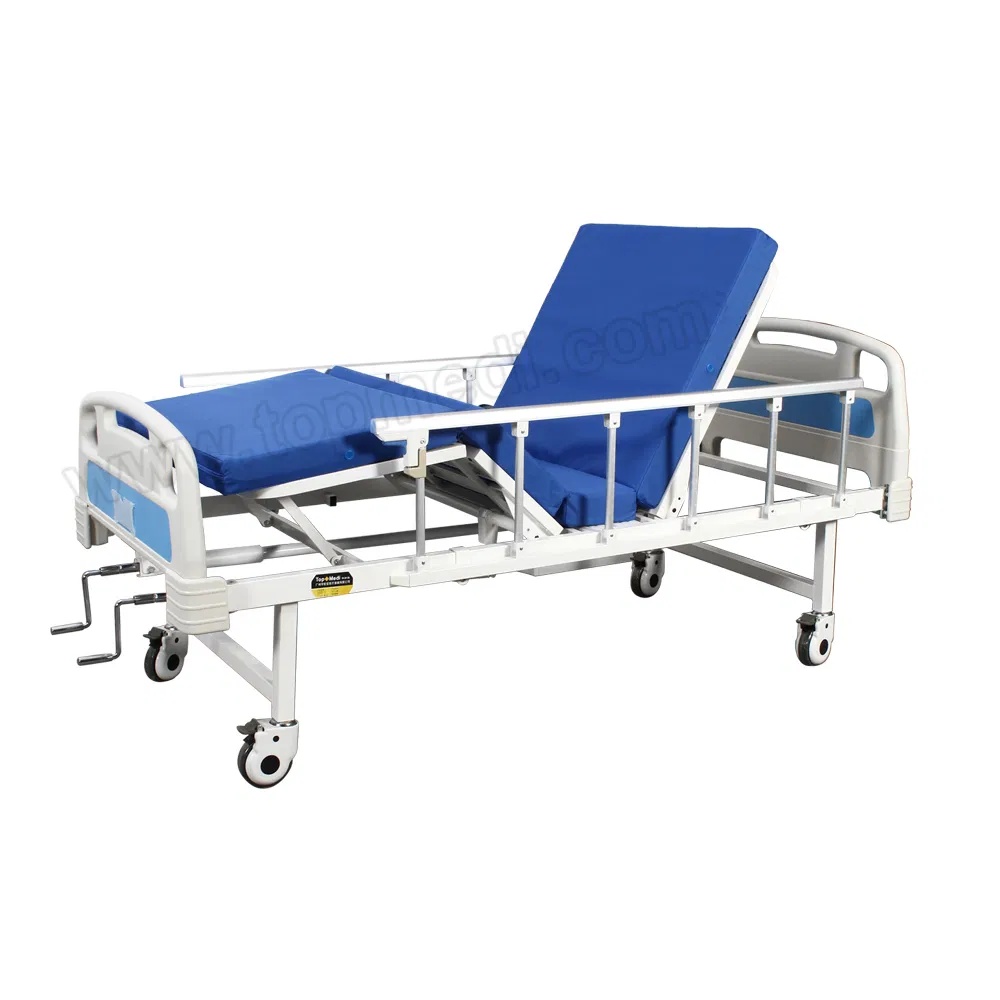 Hospital Bed Manual Adjustable Height Incline