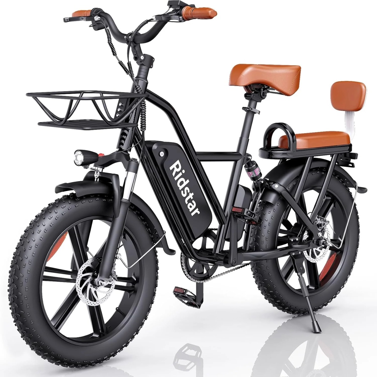 Factory Womens Compact Two-seater Electric Bicycles Brushless Motor Front Hub Motor Cross-border ...