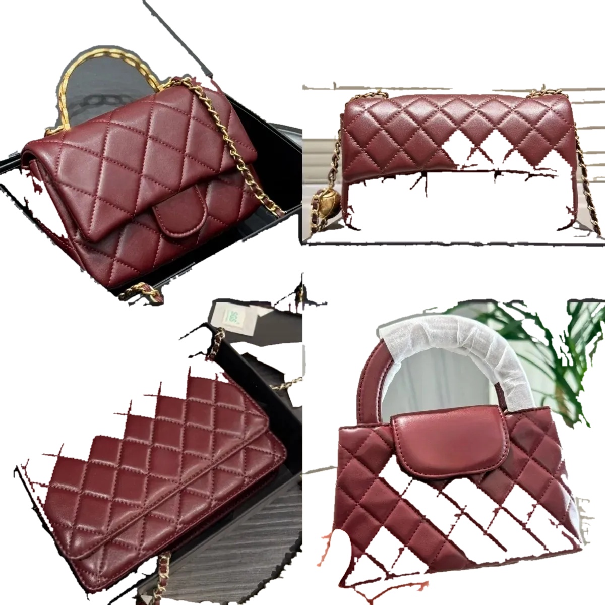 Fashion Quilted Diamond Pattern Women Mini Crossbody Bag Caviar Texture PU Leather Chain Shoulder...