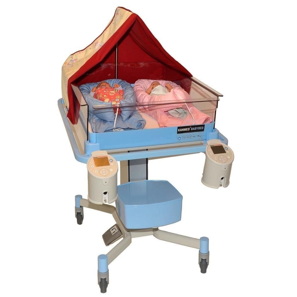 Factory Transparent Medical Baby Bassinet, Pneumatic Tilt Newborn Infant Bed, Movable Hospital Co...