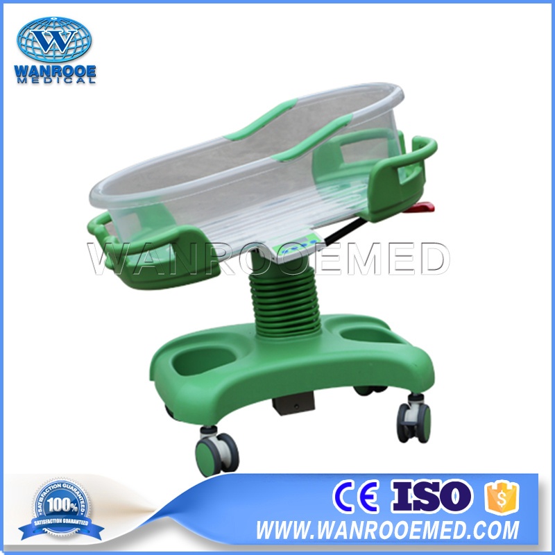 Multi-function Pediatric Baby Trolley Height &amp;amp;amp; Angle Adjustable Hospital Infant Bed with Brake Ca...
