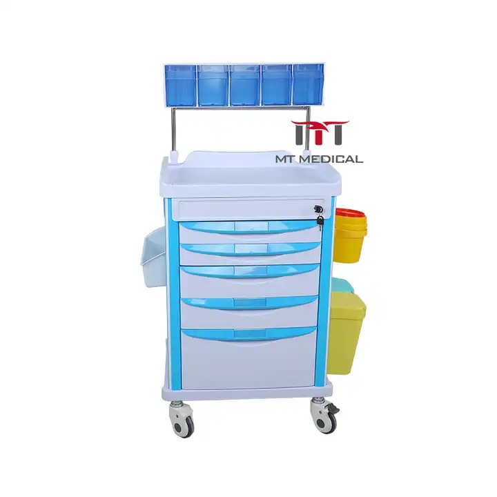 2023 Most Popular Multi-function Trolley Abs Medical Trolley Multi-purpose Trolley in Hospital