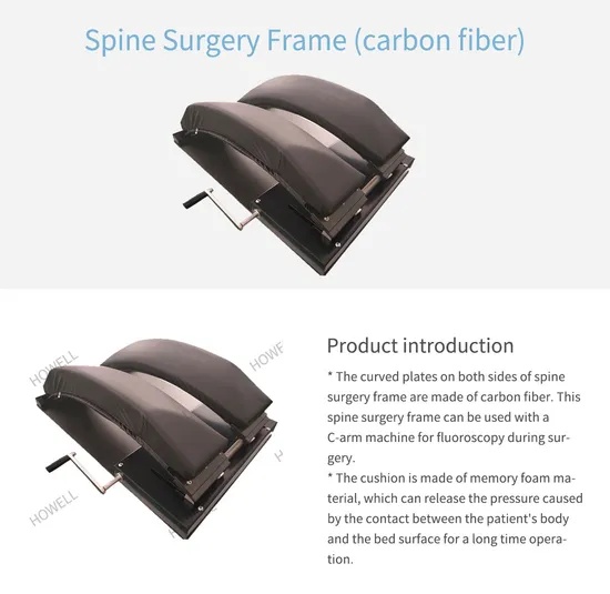 Wilson Adjustable Spine Surgery Frame Carbon Fiber Wilson Spine Frame for Hospital