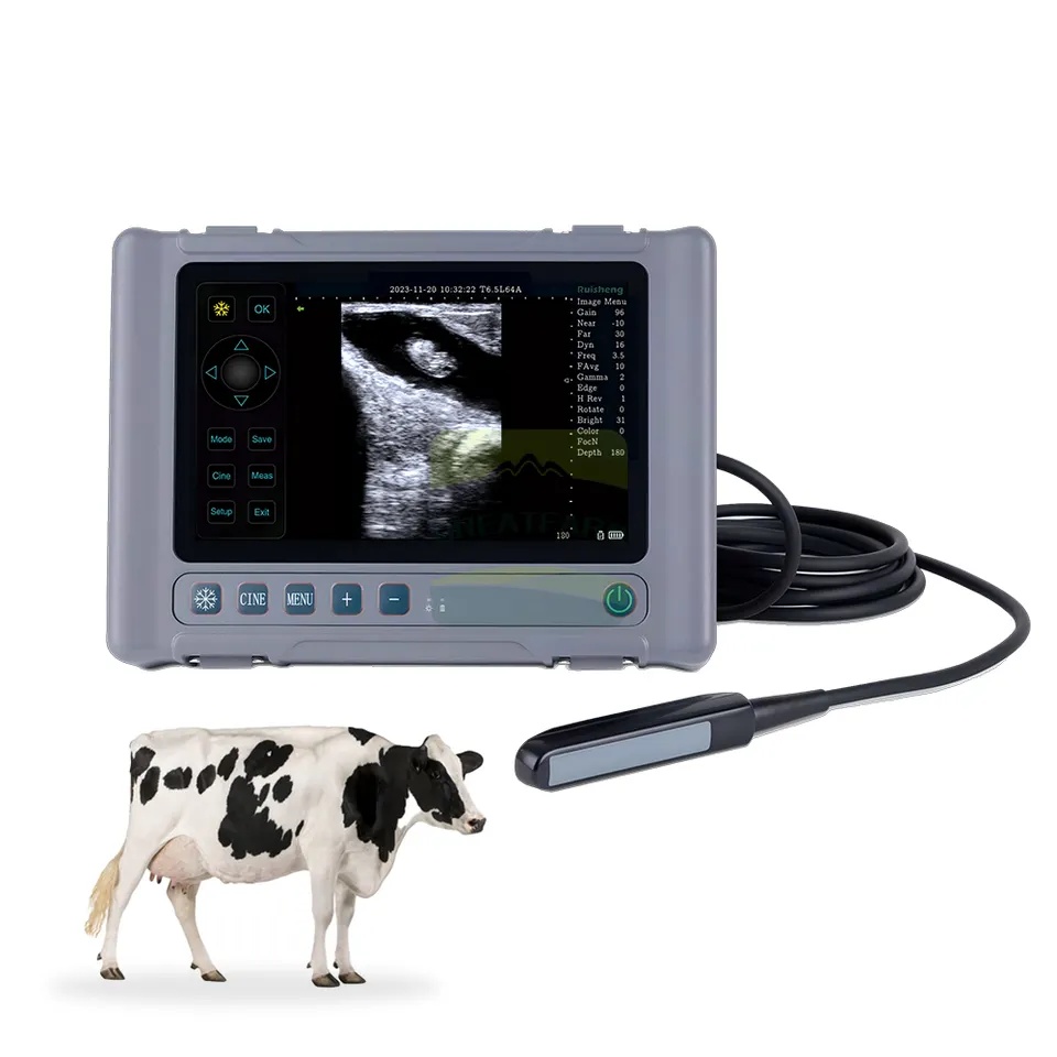 Horse Ultrasound Scanner Cattle Sonar Machine Spanish Cow Pregnancy Tester USG Detection Breeding...