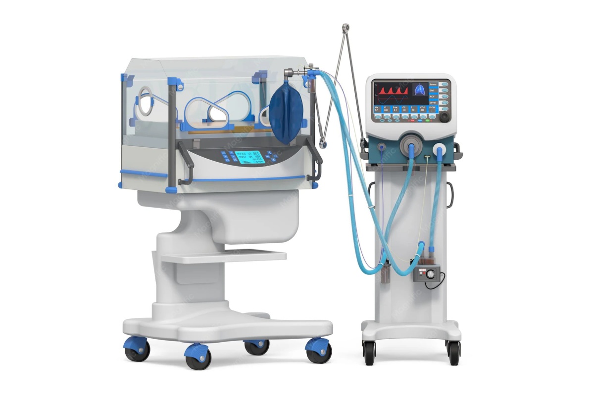 Neonatal/ICU/CCU Mechanical Ventilator - Medical Breathing Device for Hospital Clinical Use