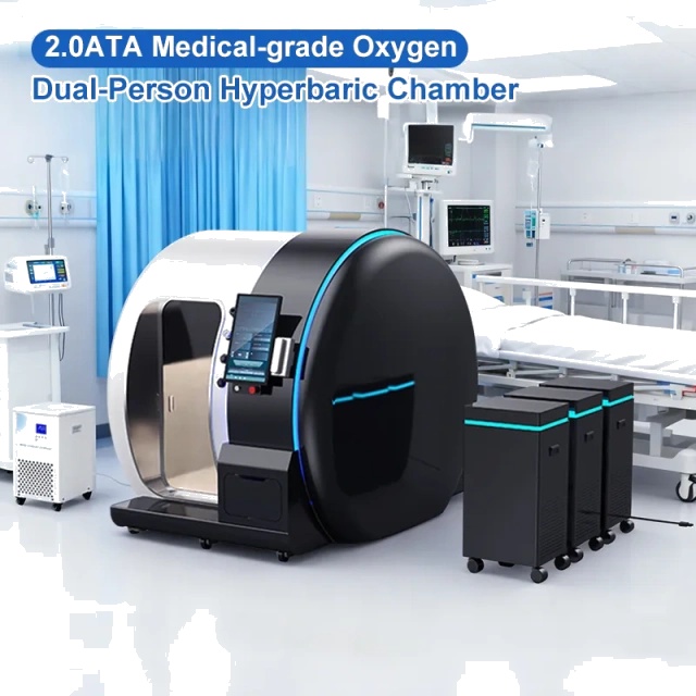 2.0ATA Hyperbaric Oxygen Chamber Hard Shell HBOT Sitting Type for Home Oxygen Therapy