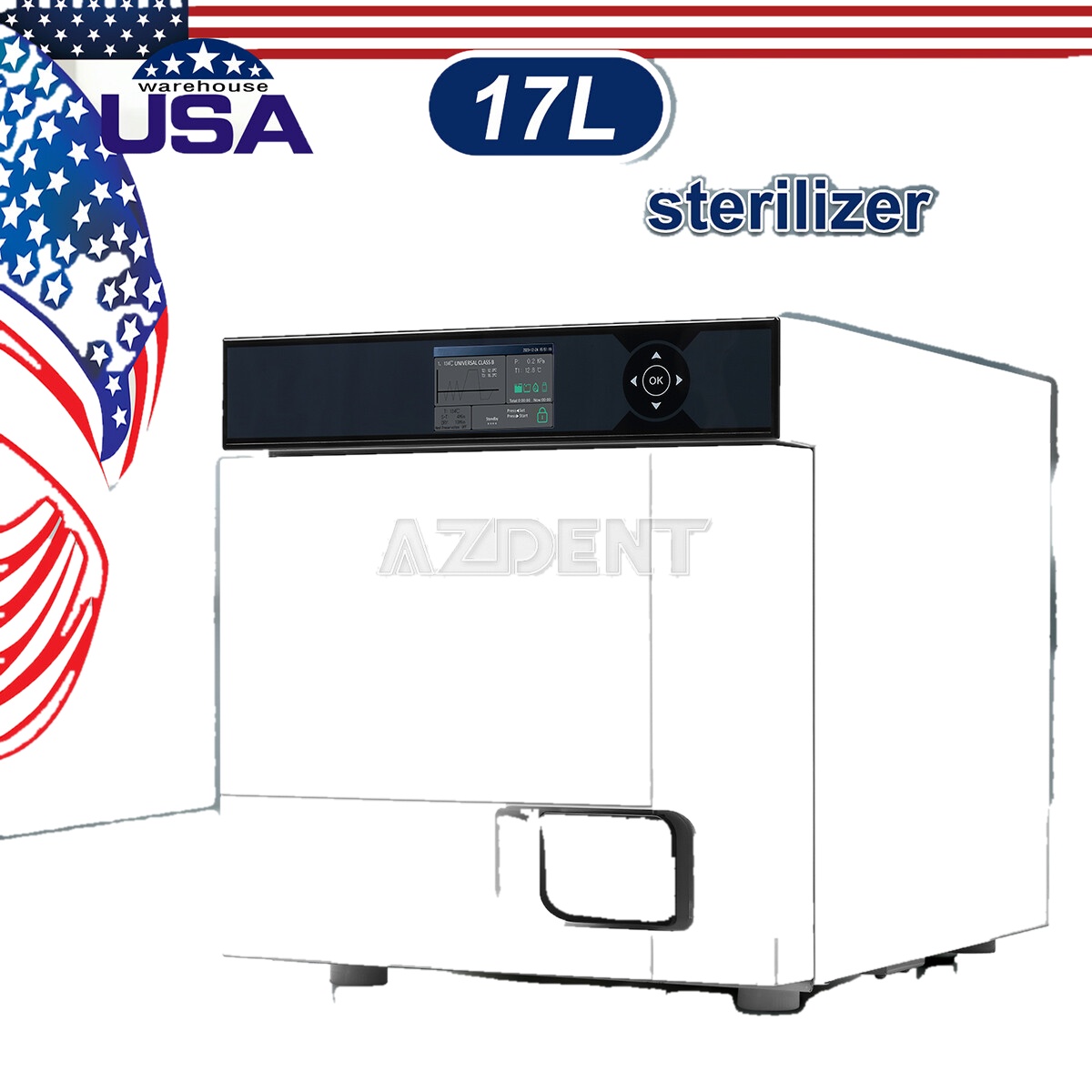 Class B Medical Certified Dental Steam Sterilizer for Hospital Clinic Class II Clinic Autoclave S...