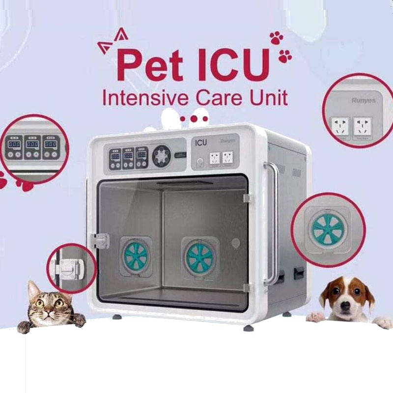 Pet Hospital Pet ICU Incubator Pet Intensive Care Unit Veterinary Cage for Dog Cat
