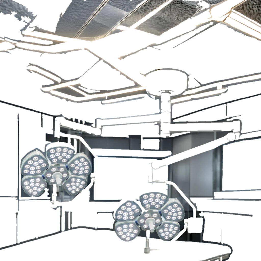 Hospital LED Shadowless Surgical Light Aluminum Alloy 48 OSRAM Beads Operating Lamp for Animal Su...