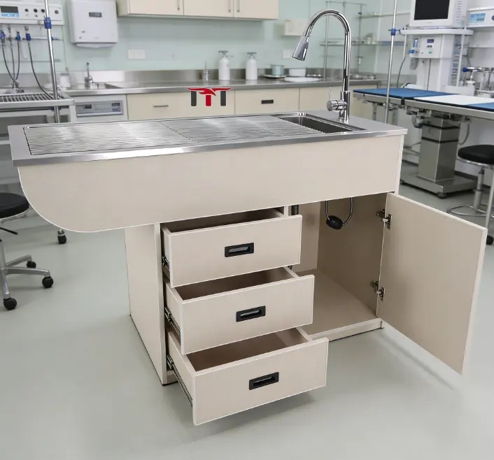 Wooden Frame Examination Veterinary Dog Wet Treatment Table