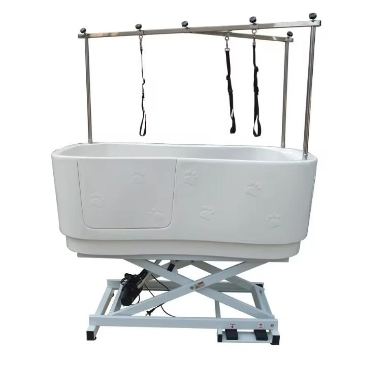 Top-rated Dog Electric Lift Bath Plastic Pet Grooming Bathtub