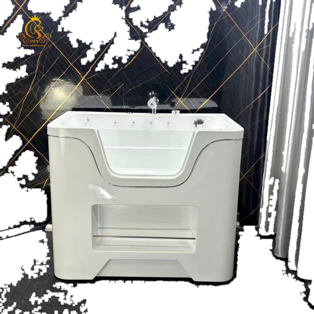 Factory Acrylic Dog Grooming Animal Cleaning Bathtub SPA Ozone Pet Bath Tub