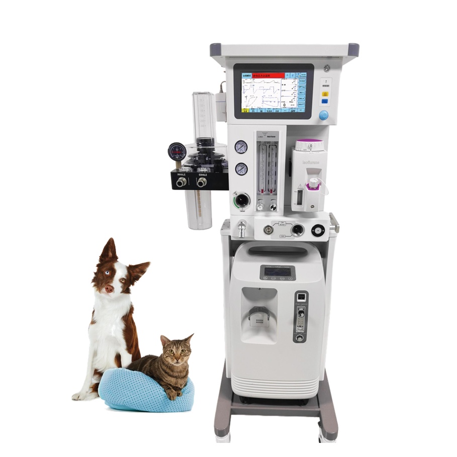 Veterinary Anesthesia Machine/anesthesia Machine with Isoflurane Sevoflurane Evaporator