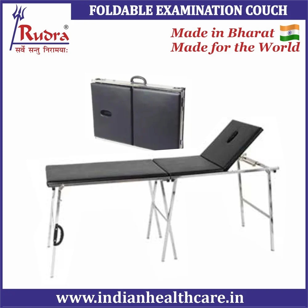 Portable and Foldable Stainless Steel Examination Couch Clinic Medical Normal Hospital Bed