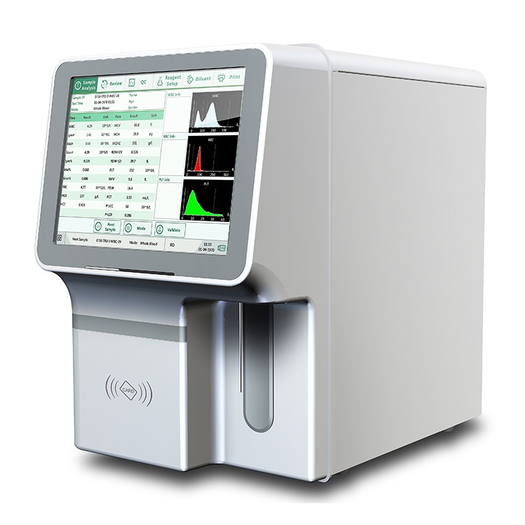 Medical Systems Laboratory Equipment Full Blood Count Hemogram POCT Analyzer CBC 3 Part Auto Hema...