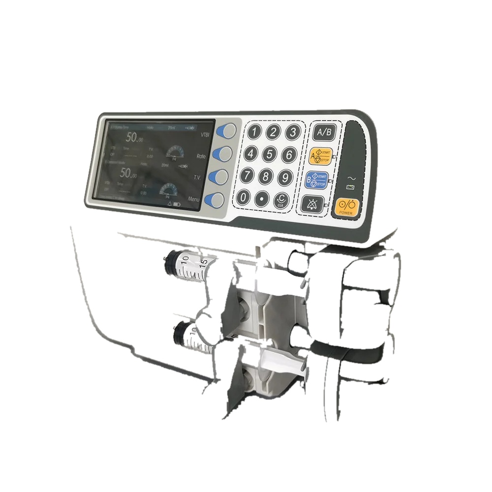 Surgical Equipment Hospital ICU Dual Channel Syringe Pump