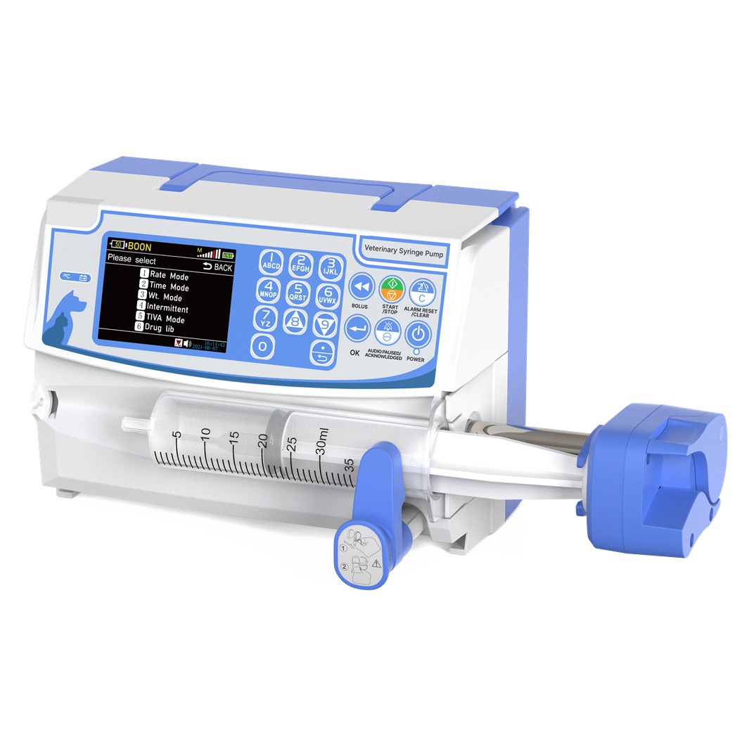 Ambulatory Syringe Pump Veterinary Instrument for Surgery and Pet Infusion