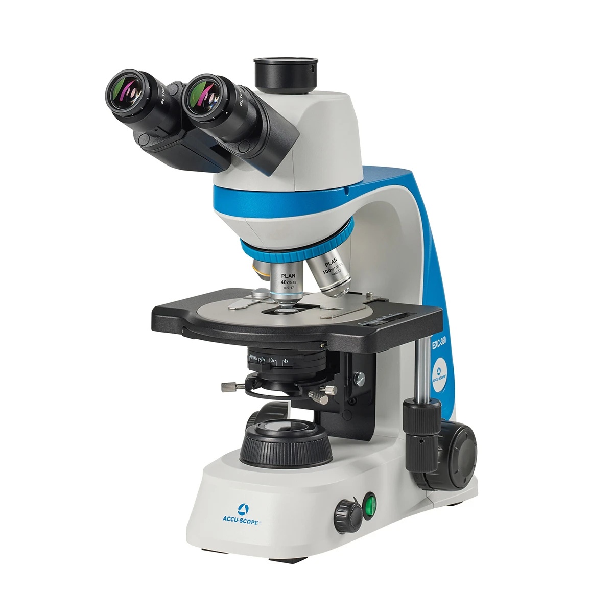 Trinocular Biological Compound Microscope Plan Achromatic Objective Stage Lab Medical Research Mi...