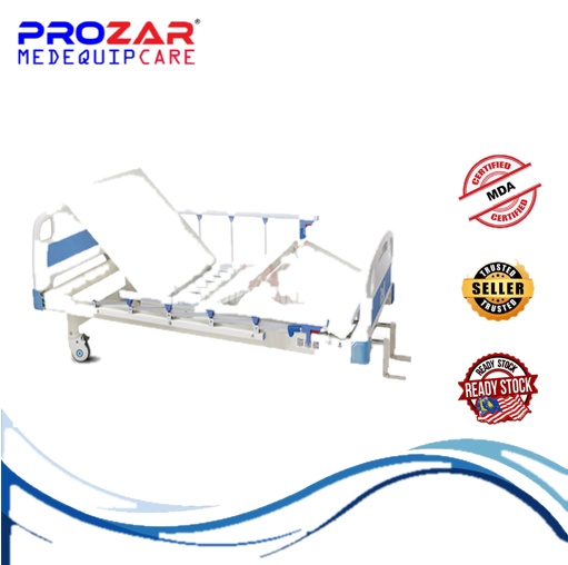 2 Functions Manual Hospital Bed Medical Fowler Bed